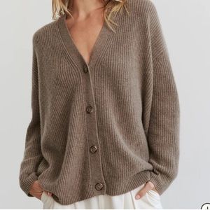 Jenni Kayne Cocoon Cardigan in Russet - Small